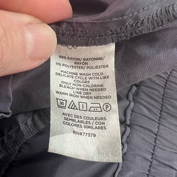 Ann Taylor Factory lavender Elastic Waist Pants size Large (like new) - Picture 13 of 14